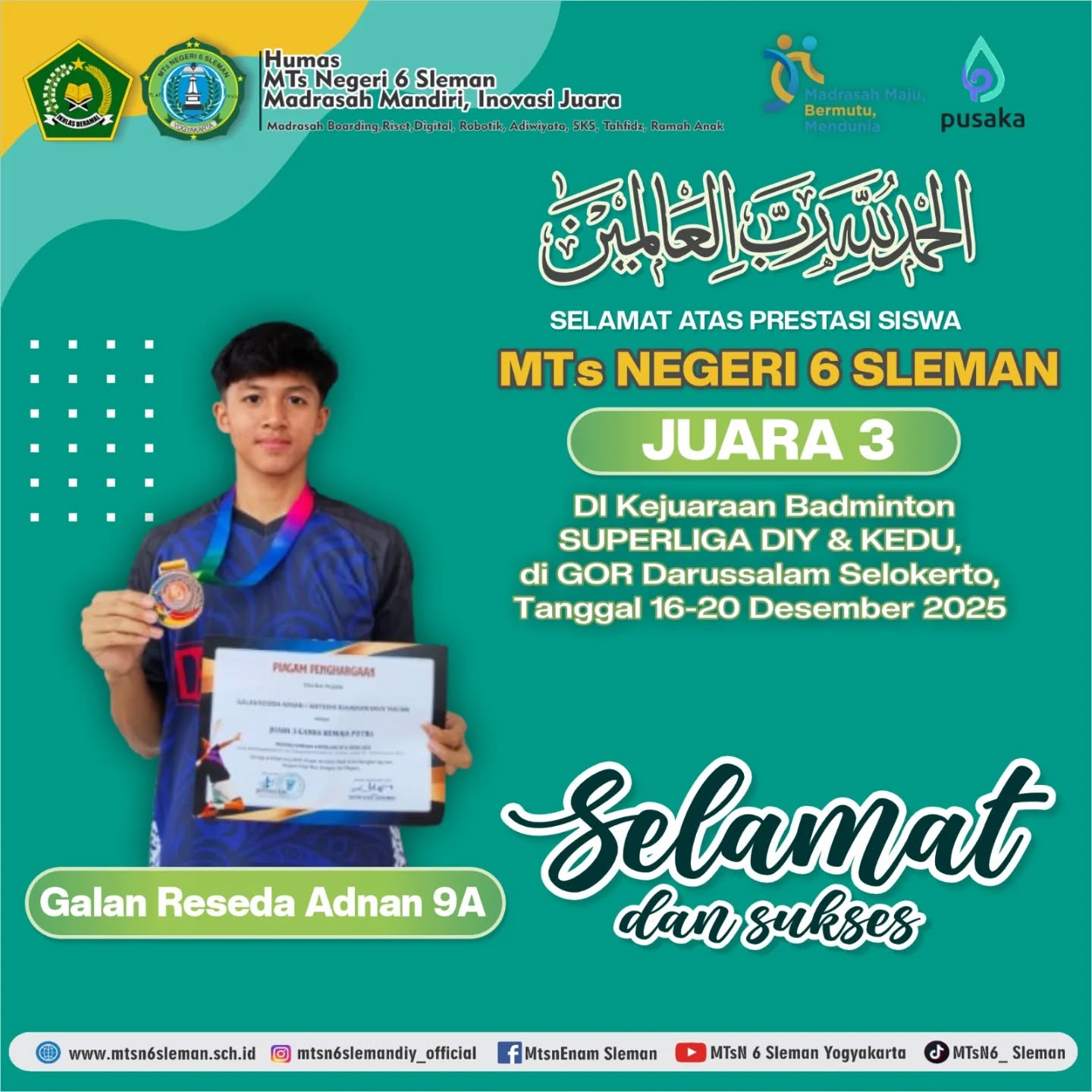 logo MTs Negeri 6 Sleman